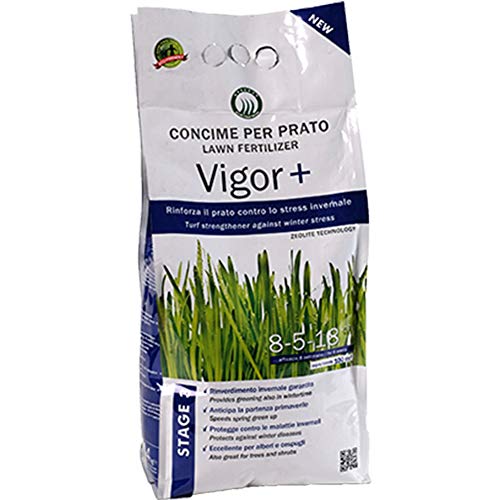 CONCIME PER PRATO VIGOR+ PLUS 8-5-13 STAGE 3 CONCIMAZIONE INVERNALE DEL PRATO CONCIME PER INVERNO 4 KG AMDGarden - Pet Shop Luna