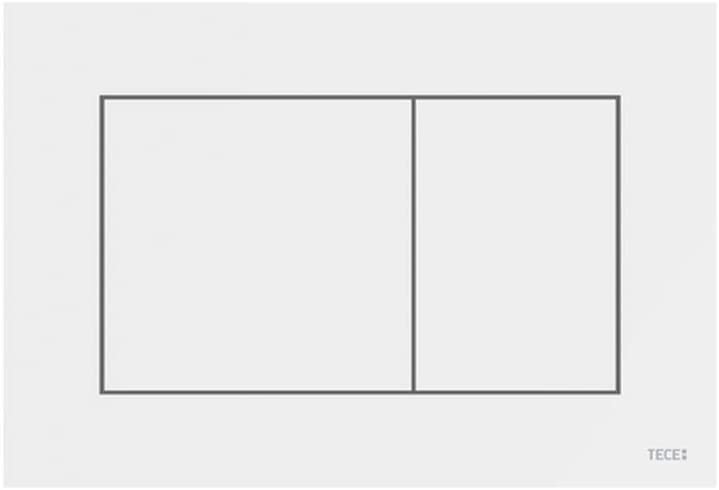 TECE 100300 Now 9240400 Placca di Comando per WC (Colore Bianco, Tecnologia a Due volumi, Utilizzabile dall'alto e dal Davanti) - Pet Shop Luna