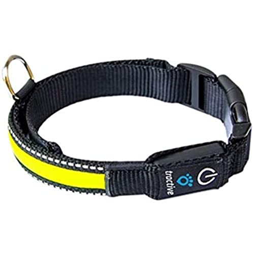 Tractive LED Collar for Dogs, Small, Yellow - Pet Shop Luna