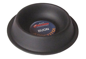 Record Bowl - Stainless Steel Feeder Non-Slip Record Black Line - Pet Shop Luna