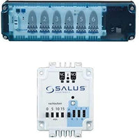 Salus KL06 Wiring Centre 230V for Underfloor Heating with Pump Module PL06, Terminal Strip for 6 Room Thermostats and 24 Actuators with Pump Control - Pet Shop Luna