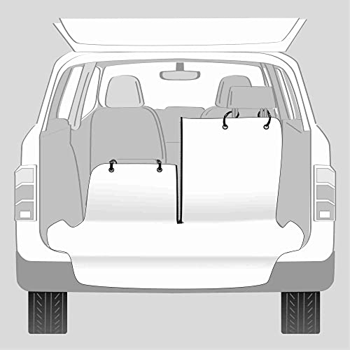 Friends On Tour Car Boot Cover, 1.80 × 1.30 m, Beige/Black - Pet Shop Luna