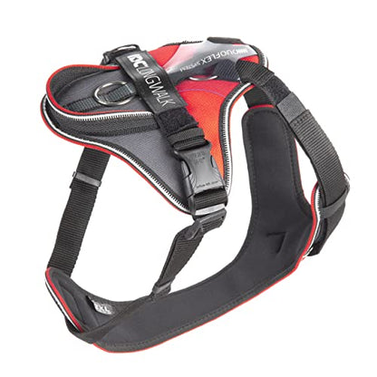 IDC Longwalk Y-Harness, Red-Gray, Size: 2XL - Pet Shop Luna