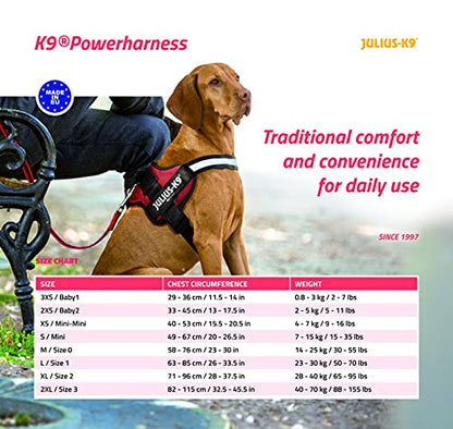 Julius-K9 Powerharness, blue, Size 0 - Pet Shop Luna