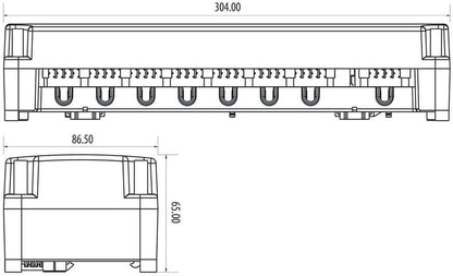 Salus KL06 Wiring Centre 230V for Underfloor Heating with Pump Module PL06, Terminal Strip for 6 Room Thermostats and 24 Actuators with Pump Control - Pet Shop Luna