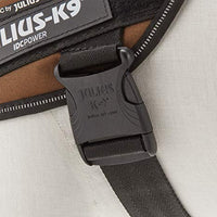 Julius K-9 IDC Power Harness with Logo Field Size 0 Chocolate Brown - Pet Shop Luna