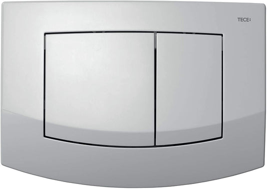 Tece Teceambia Switch Actuator Plate with Dual Flush Matt Chrome, 9240225 - Pet Shop Luna