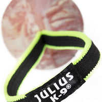 Julius-K9 Palla Duoplay con manico di colore fluorescente - caucciù - Pet Shop Luna