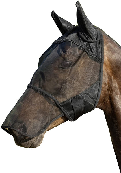 Maschera con protezione per le orecchie e per il naso anti-mosche per cavalli - Pet Shop Luna