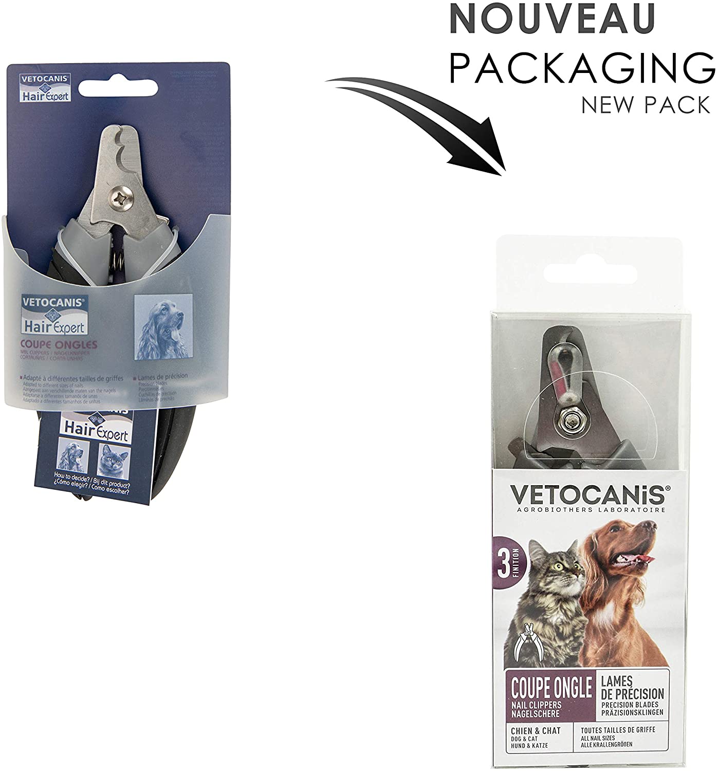 VETOCANIS Coupe-ongles 2 tailles - Pour chien - Pet Shop Luna