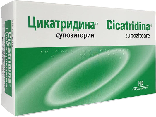 Cicatridina Suppositories Quickly Relieve Discomfort and Symptoms of Anal Disorders - Pet Shop Luna