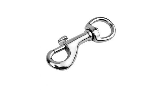 Chrome carabiner for attaching the dog collar leash 2pcs / Moschettone per cani 2 pezzi - Pet Shop Luna