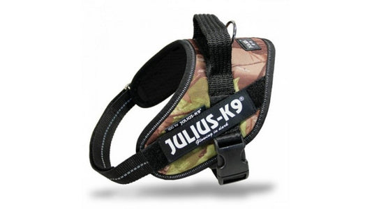 IDC Power Dog Harness Julius K9, CAMOUFLAGE WOODLAND / Pettorina Julius k9 per cani - Pet Shop Luna