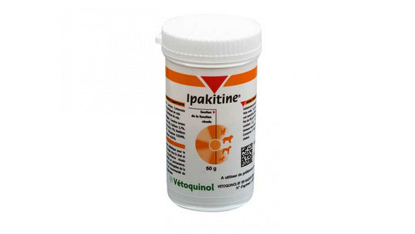 Ipakitine 180 g is a nutritional supplement aimed at supporting kidney function in dogs and cats, in case of chronic renal failure / per cani e gatti - Pet Shop Luna