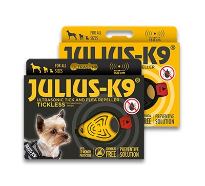 Electronic device against ticks and fleas Julius K9 for dogs, ultrasuoni contro le zecche per cani - Pet Shop Luna