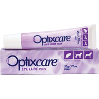 Optixcare EYE LUBE 20g, is a hydrophilic carbomer gel enriched with sodium hyaluronate. cat dog - Pet Shop Luna