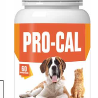 Pro-Cal 60 tablets Growth promoter in dogs and cats in the first 14 months of life, and in adult animals during pregnancy and lactation - Pet Shop Luna
