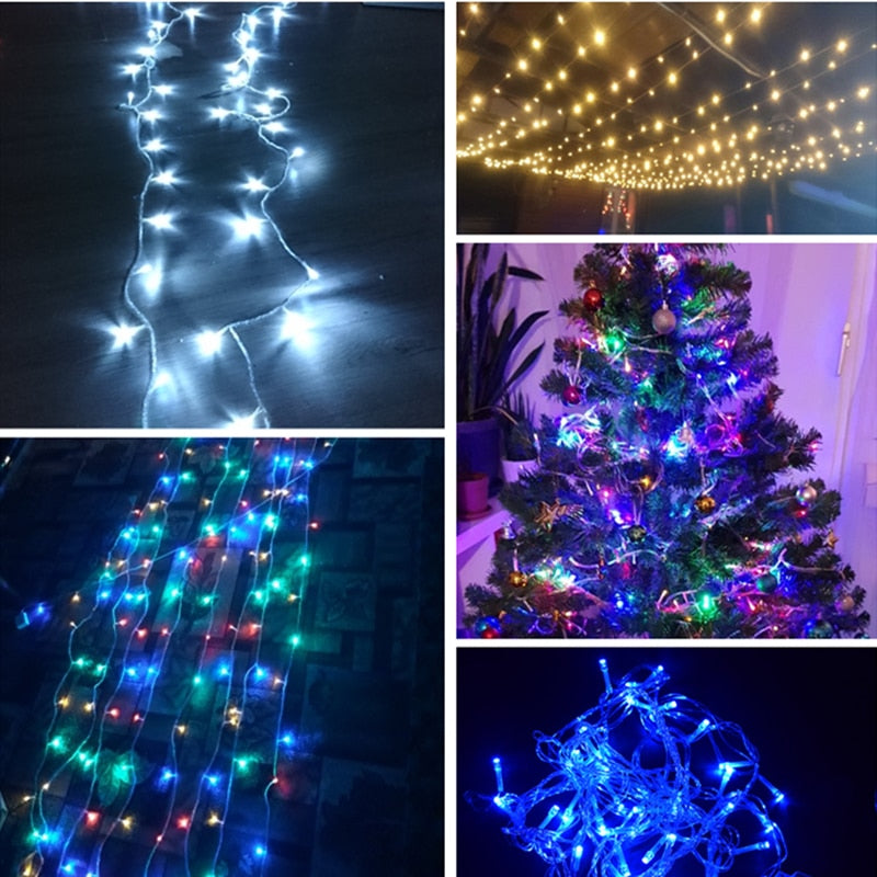 Christmas Lights Led String Fairy Light 8 Modes Christmas Lights For Holiday Lights / Luci di natale - Pet Shop Luna