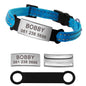 Nylon Cat Dog Collar Personalized With Name ID Tag Reflective / Collare per cani e gatti personalizzabile - Pet Shop Luna