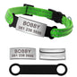 Nylon Cat Dog Collar Personalized With Name ID Tag Reflective / Collare per cani e gatti personalizzabile - Pet Shop Luna