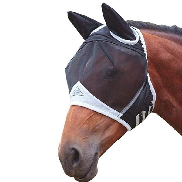 Elastic Fly UV-Blocker Ears Eyes Protection For Horse / Maschere anti mosche per cavalli - Pet Shop Luna