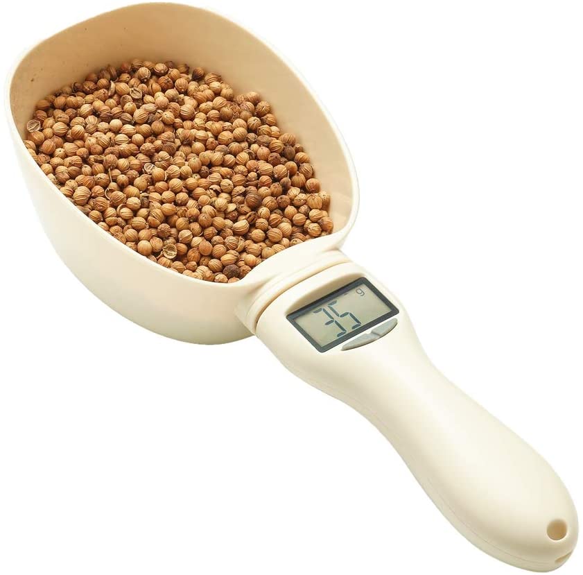 Food Scoop Precise Dog Cat Food Measuring with LCD Display per