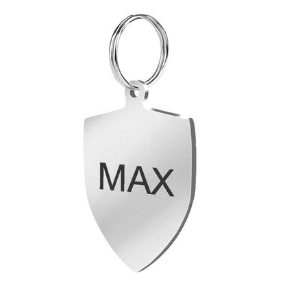 Stainless Steel Dog ID Tag Engraved / Medaglione per cani - Pet Shop Luna