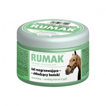 RUMAK Green gel riscaldante-raffreddante per cavalli Canfora