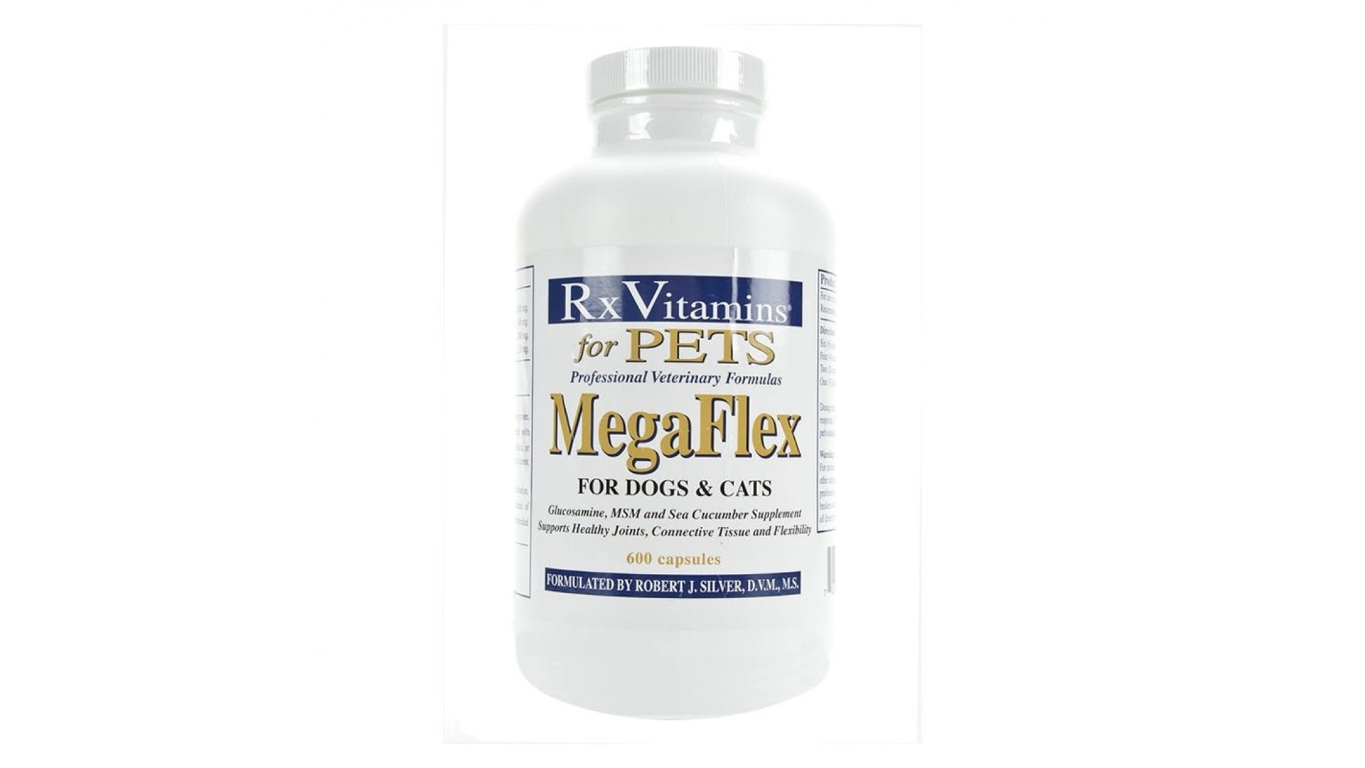 RX MegaFlex 600 tablets nutritional supplement for dogs per cani