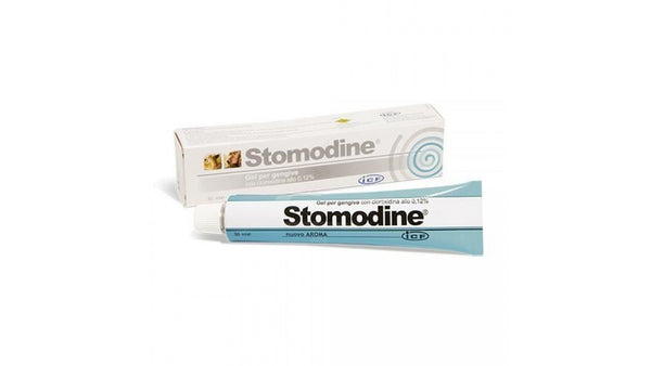 Stomodine Gel 30 ml Stomodine Gel is an antiseptic and anti-inflammatory gel for preventing and combating gum disease in dogs and cats. - Pet Shop Luna