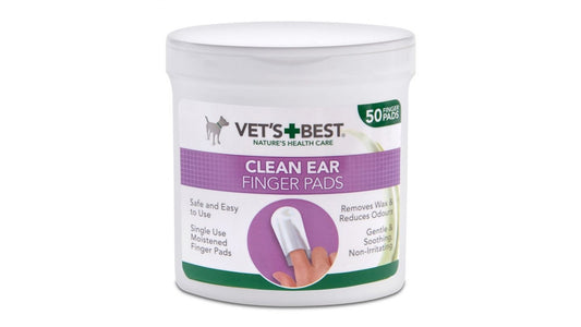 Vet's Best Ear Wipes, 50 pieces safe, easy to use, moist removes wax and reduces ear odors. - Pet Shop Luna