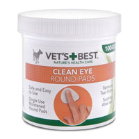 Vet's Best Eye Wipes, 100 pieces Simple and easy to use, damp cotton pads remove impurities and deposits from the inner corner of the eye. - Pet Shop Luna